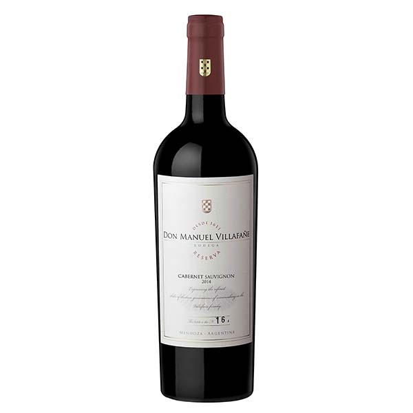 Botella de vino tinto don manuel villafañe gran reserva cavernet sauvignon 750 ml jac-wine