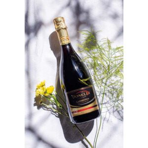 Botella de Donelli Lambrusco Rosso Amabile Italiano 750ml jac-wine