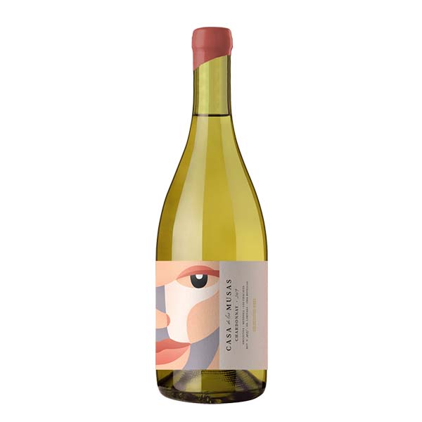 Botella de vino Blanco Solocontigo casadelasmusas chardonnay 750ml jac-wine