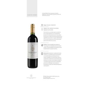 Botella de vino tinto borbore martin fierro cavernet saouvignon 750ml-jac-wine