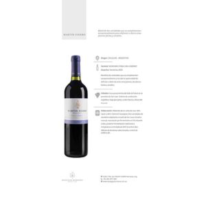 Botella de vino tinto borbore martin fierro syrah cabernet 750ml-jac-wine