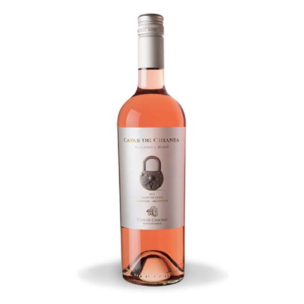Botella de vino rosado vino-clos de chacras cabas de crianza rose 750ml Jac-wine