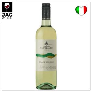 Botella de vino Blanco Barone Montalto Terre Siciliane IGT Pinot Grigio 2016 jacwine