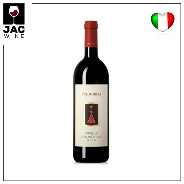 Botella de Vino Tinto sangiovese col d orcia Brunello di Montalcino DOCG DOC jacwine