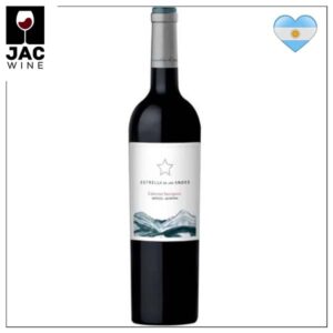 Botella de vino Estrella de los andes Cabernet Sauvignon jacwine
